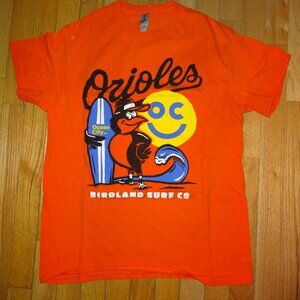 MLB Baltimore Orioles OC Ocean City Birdland Surf Co SGA Sz Med T Shirt Baseball